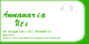 annamaria uti business card
